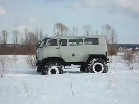 ВЕЗДЕход УАЗ 2206 на пневматиках