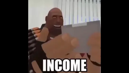 heavy from tf2 recieves income