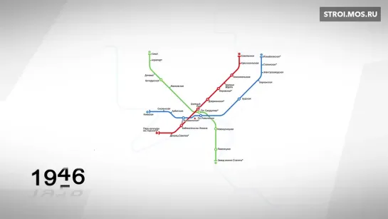 Как менялась схема метро 1935-2020