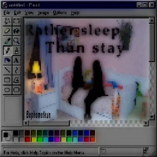 I’d rather sleep (MV)