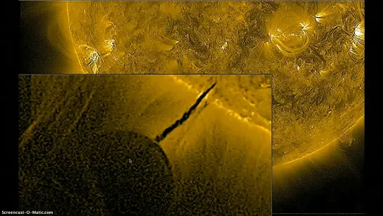Огромный объект возле Солнца 4 - 11 марта 2012 года