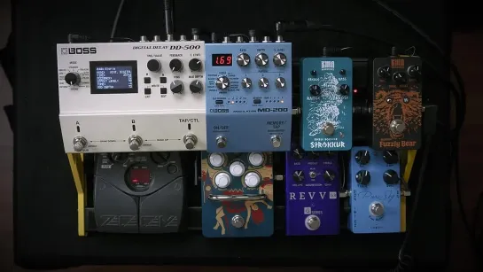 Caline CP-12 PureSky Overdrive on Pedalboard