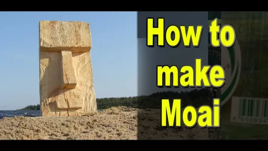 How to Make Moai Easter Island / Carving a simple wood sculpture / Universal wood graver SpeedCutter