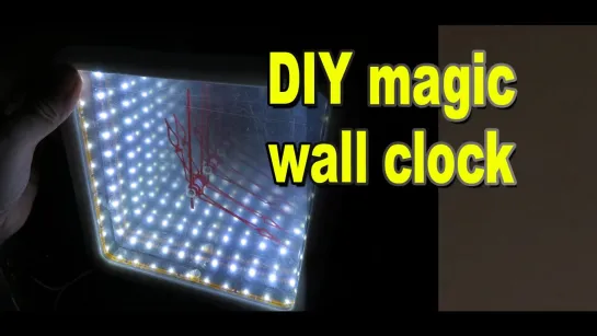 DIY magic wall clock from Secret Master / Infinity Mirror Clock