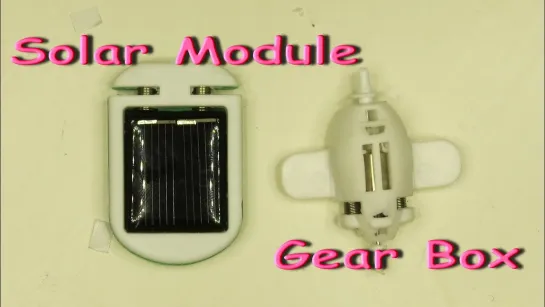 Robot kits solar module and gear box / Electric robots / Solar toys