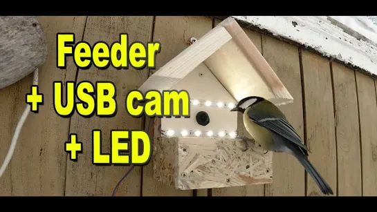 How to make a bird feeder with usb camera and LED light