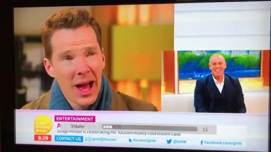 Surprise Benedict on GMB this morning as his friend Judge Rinder celebrates his 1,000th ca