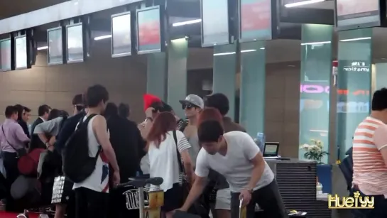 [FANCAM] 05.07.2013: BTOB в аэропорту Incheon (Корея)