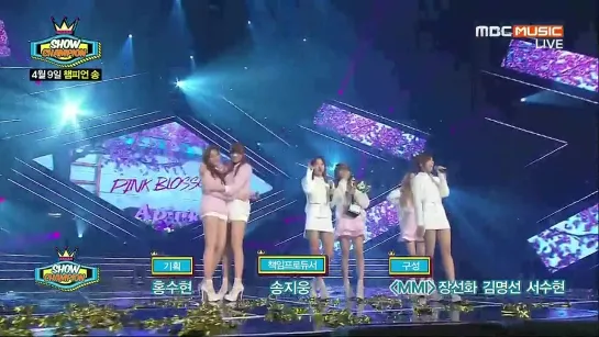 [AWARDS] A Pink - 1st Place with Mr.Chu (140409 MBC Music "Show Champion")