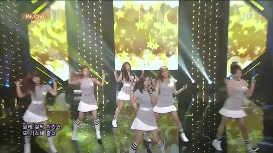 140525 Apink Mr. Chu @ SBS Inkigayo (Goodbye Stage)