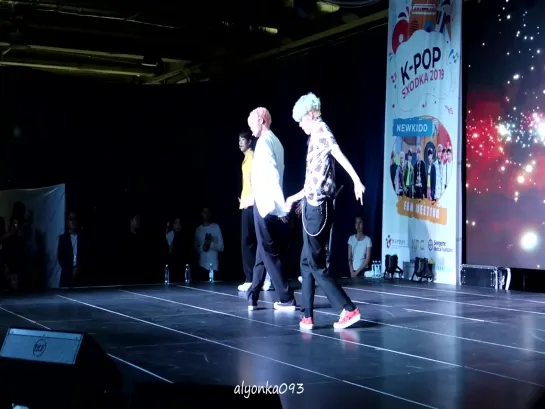 190611 NEWKIDD ( 뉴키드 ) Ji Hansol & Yunmin dance to EXO fan meeting in ALMATY