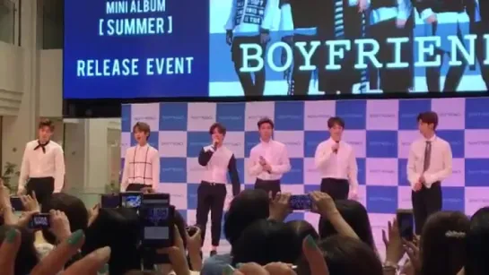 [Фанкам][09.06.17] Boyfriend на релиз-мероприятии, посвященном выпуску мини-альбома "Summer" в Sunshine City (Токио)