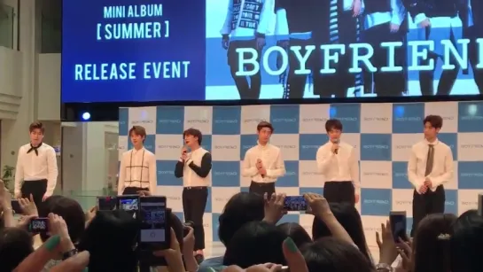 [Фанкам][09.06.17] Boyfriend на релиз-мероприятии, посвященном выпуску мини-альбома "Summer" в Sunshine City (Токио)