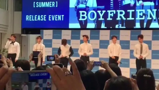 [Фанкам][09.06.17] Boyfriend на релиз-мероприятии, посвященном выпуску мини-альбома "Summer" в Sunshine City (Токио)