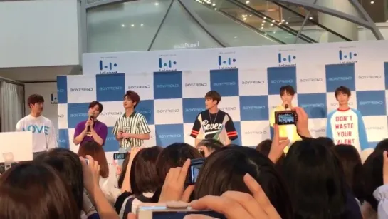 [Фанкам][06.06.17] #Boyfriend на релиз-мероприятии, посвященном выпуску мини-альбома "Summer" в LaLaPort TOKYO-BAY (Чиба)