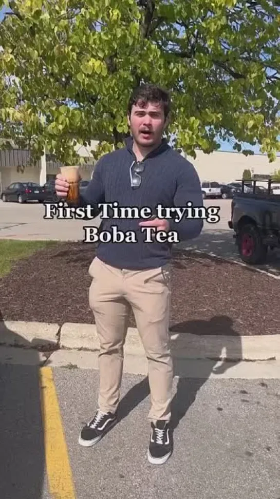 first time trying boba tea