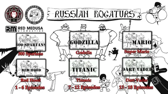 300 Spartans vs Three russian bogaturs