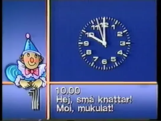 Kanal 1-klocka 1992-01-25