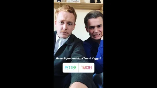 Tarjei from petterholthe’s ig story | skamfamily