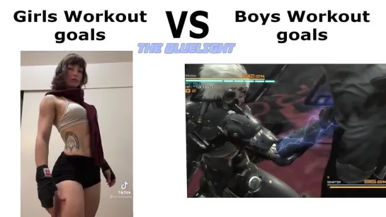 Girls Vs Boys Workout Goals Revengeance status