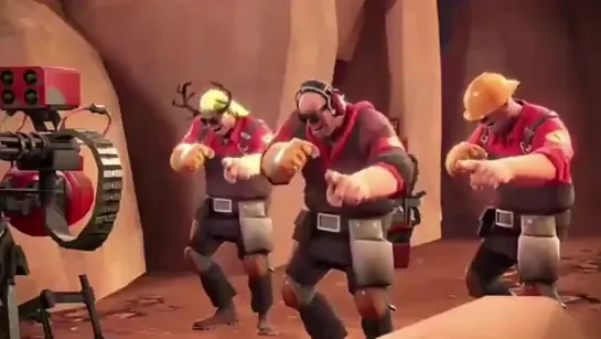 Group engineers laugh.TF2