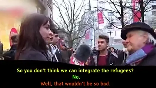 German grandmother harassed while telling a story about refugees