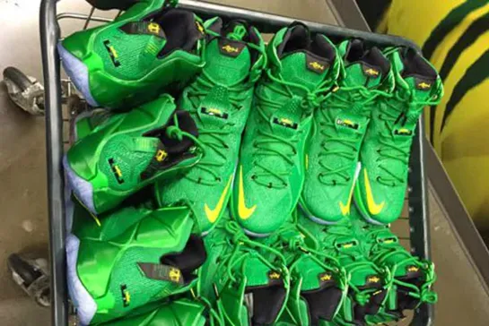 Кроссовки Nike LeBron 16 в расцветке Oregon PE