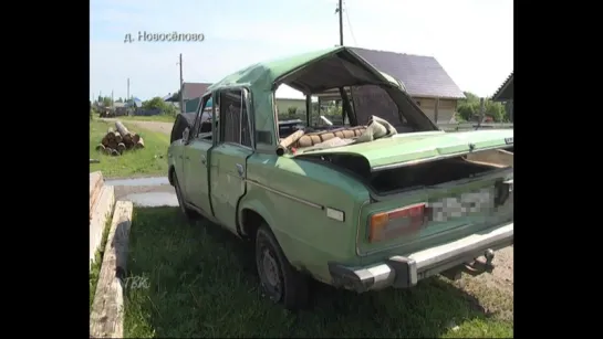 На Новосёловской трассе опрокинулся автомобиль с пьяным подростком за рулём