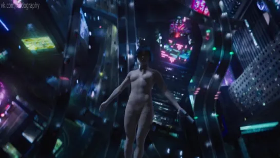 Скарлетт Йоханссон (Scarlett Johansson) в фильме "Призрак в доспехах" (Ghost in the Shell, 2017, Руперт Сандерс) 1080p