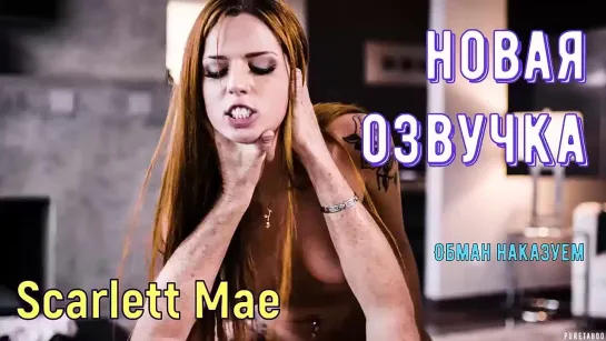 муж жестко трахнул Scarlett Mae за измену (русская озвучка)