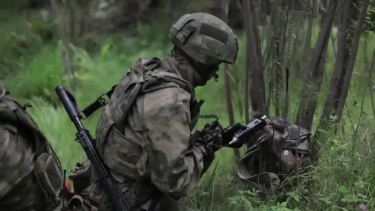 Военнослужащие развед. подразделения 14-й ОБрСпН ГУ, Бурятия, сентябрь