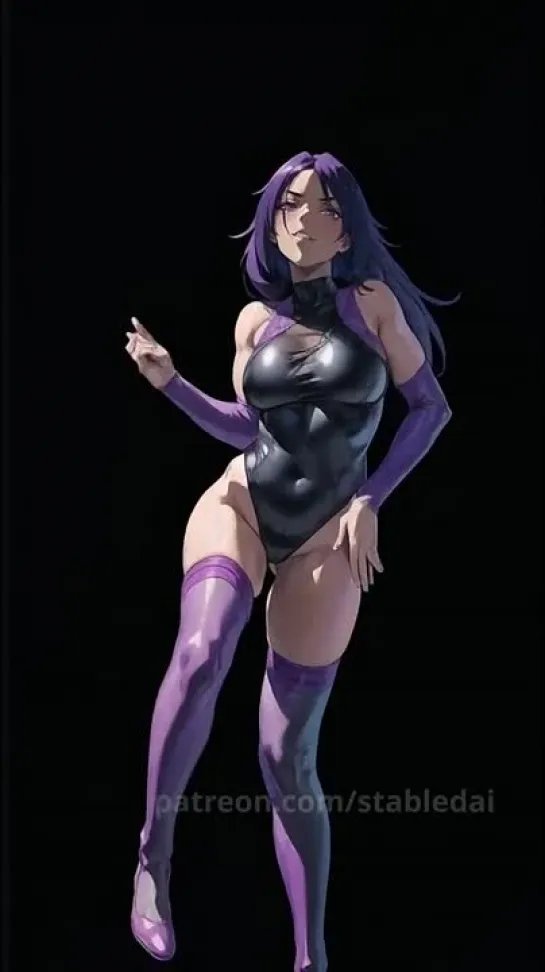 Yoruichi Shihouin - tik-tok animation. tik-tok dance. (Artist: @StableDai) [Bleach]