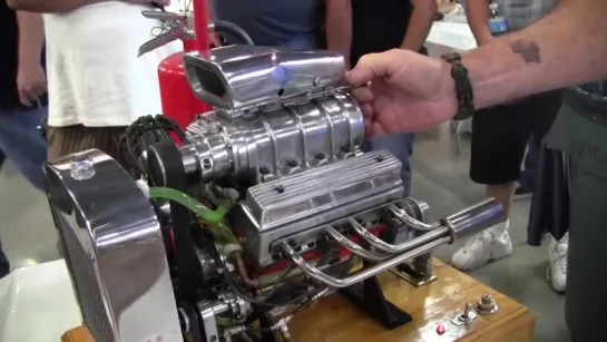 Miniature Blown V8 Engine