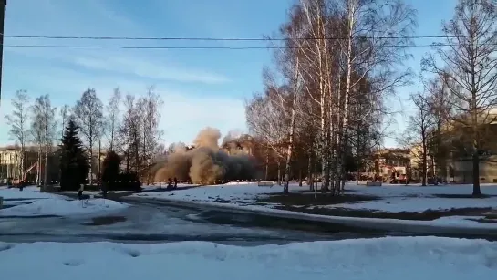 Снос старейшего павильона Ленэкспо