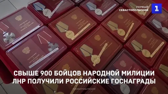 Свыше 900 бойцов Народной милиции ЛНР получили российские госнаграды