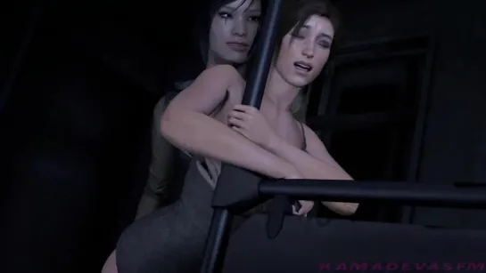 Lara Croft - lesbian train molesters