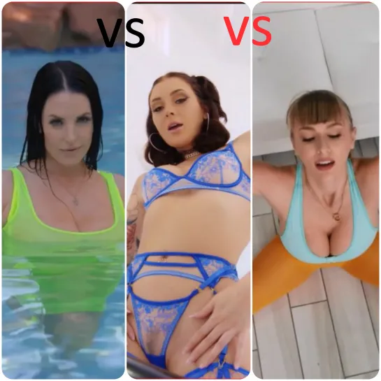 Angela White VS Charlotte Sins VS Angel Youngs 🔞