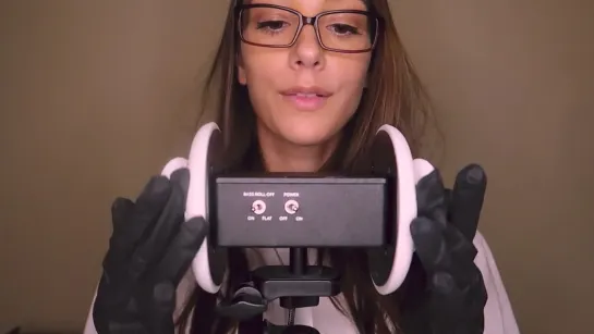 Phoenix ASMR - Latex Gloves Ear to Ear Touching (Patreon)