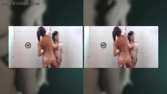 google_cardboard_lesbian_shower_fun_in_vr(lesbian,brunette,tattoo,shower,reality,virtual,tats,google,cardboard,vr).mp4