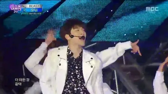 150101 2PM - Go Crazy & Heartbeat (Remix) @ 2014 MBC Korean Music Festival