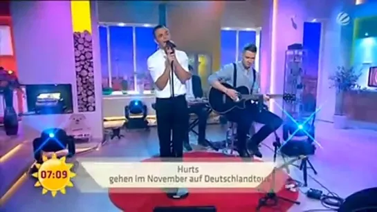 Hurts - Somebody to die for (06.09.2013 Frühstücksfernsehen Sat.1)