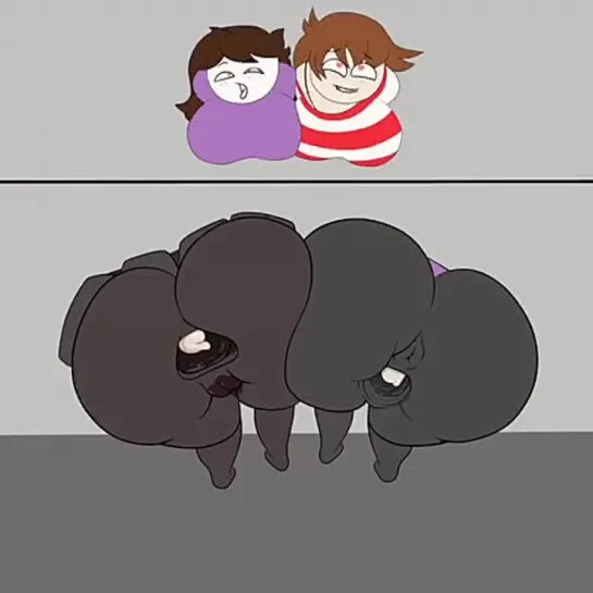 jaiden & shgurr stuck in wall застряли в стене