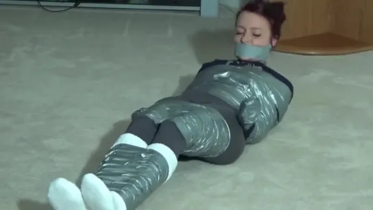 Daryn wrapped in duct tape