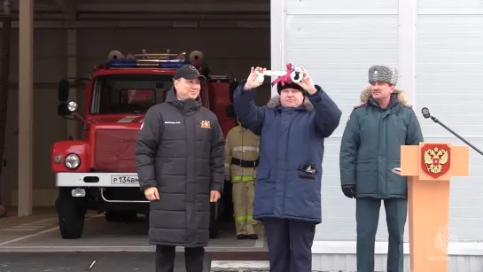 Село прикрыли пожарным щитом