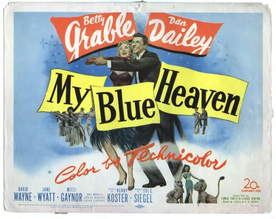 Мой голубой рай / My Blue Heaven (1950) Бетти Грэйбл, Дэн Дейли, Дэвид Уэйн