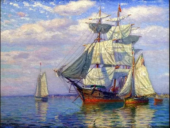 Художник-маринист James Gale Tyler (American, 1855-1931)