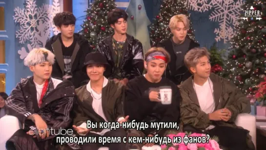 Ellen Makes 'Friends' with BTS [рус.саб]