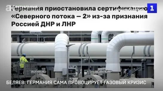 Беляев: Германия сама провоцирует газовый кризис