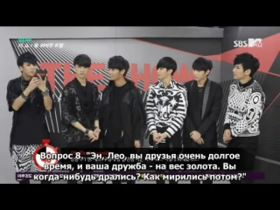 [RUS SUB] 131203 VIXX 60 seconds interview at SBS MTV The Show All About K-POP