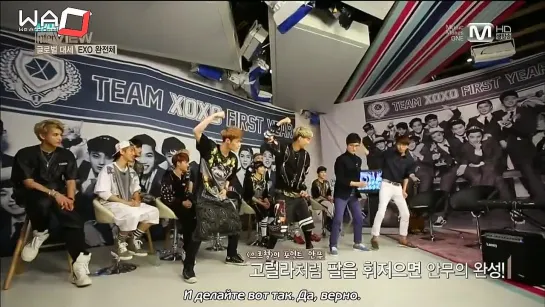 [РУСС.САБ] 130910 EXO @ Mnet The Music Open Studio